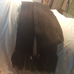 ENGLISH VILLAGE SCARF-BROWN , LONG & WARM--78x8